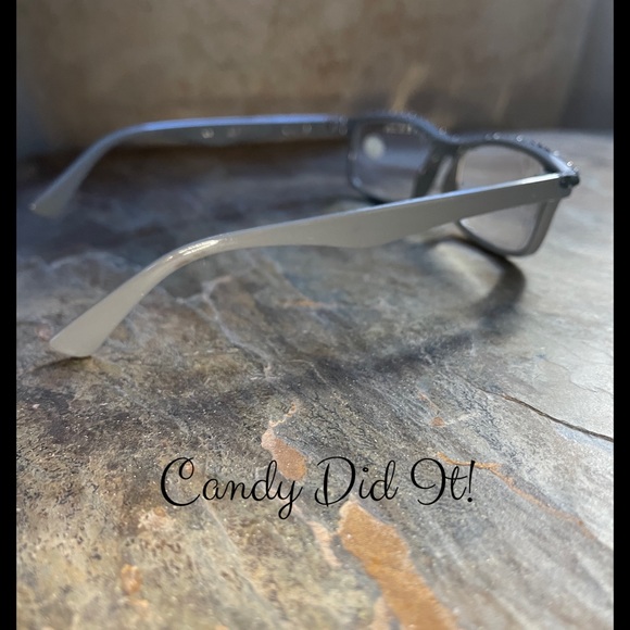 Gray Bling Reader Glasses 2.75 With Glasses Case - Picture 8 of 10